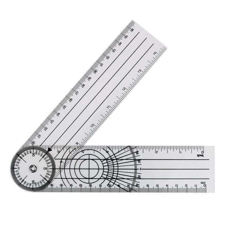 Measuring Tool 360 Degree Rotation Professional Angle Medical Spinal Ruler Goniometer Protractors Multifunction Goniometer