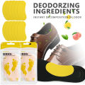 12/24pcs Shoes Odor Remover Deodorant Patch Lemon Athlete's Foot Soothing Insole Stickers. 