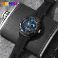 Skmei Men's Watches G style Mens Dual Display Electronic Quartz Watches Outdoor Sports 50M Waterproof LED Watch 2163. 