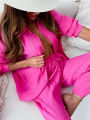 Lavish indulgent - Women Office Wear Shirts Two Piece Suit Women Elegant Wide Pants Outfits Tracksuit - Easy To maintain. 