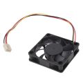 60mm 6cm DC 12V 3 Pin Computer Case CPU Cooler Cooling Fan Black 4 Pcs. 