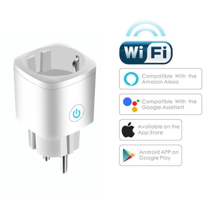 Smart Steckdose Wifi 16A Smart Plug Kompatibel mit Alexa und Google Assistant App für Android und iOS
