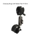 Dual Ball Clamp Mount 360 Degree Rotation T Knob Locking Crab Pliers Clip Action Camera Mount for Go 3 Action Camera.