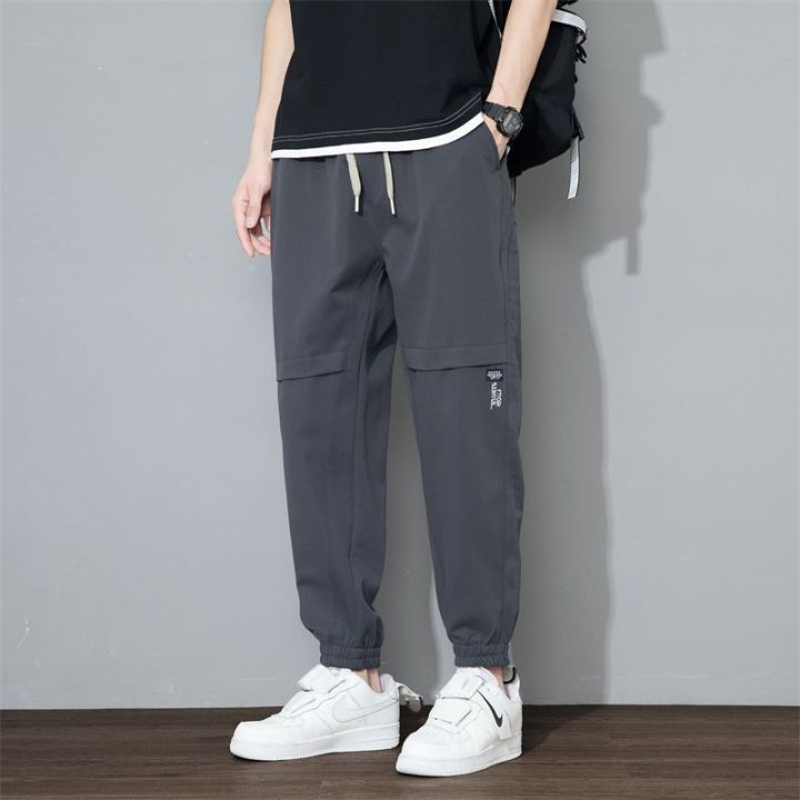 Men's%20Summer%20New%20Thin%20Pants%20Men's%20Korean%20Fashion%20Casual%20Working%20Pants%20All-Matching%20Ankle%20Length%20Ankle-Tied%20Loose%20Sweatpants%20-%20Image%205