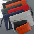 Information Bag Office File Bag PVC File Bag Portfolio Business Document Bag File Holder Leather Document Bag.