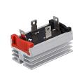 QL100A 1000V 4 Pins Single Phase Diode Bridge Rectifier with Aluminum Heat Sink. 