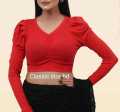 Crop top full sleeve fashionable blouse for women's..