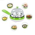 Multi Function 2 in 1 Electric Egg Boiler Steamer Omelette Frying Pan Non-Stick Boiled Eggs Boiler Steamer.