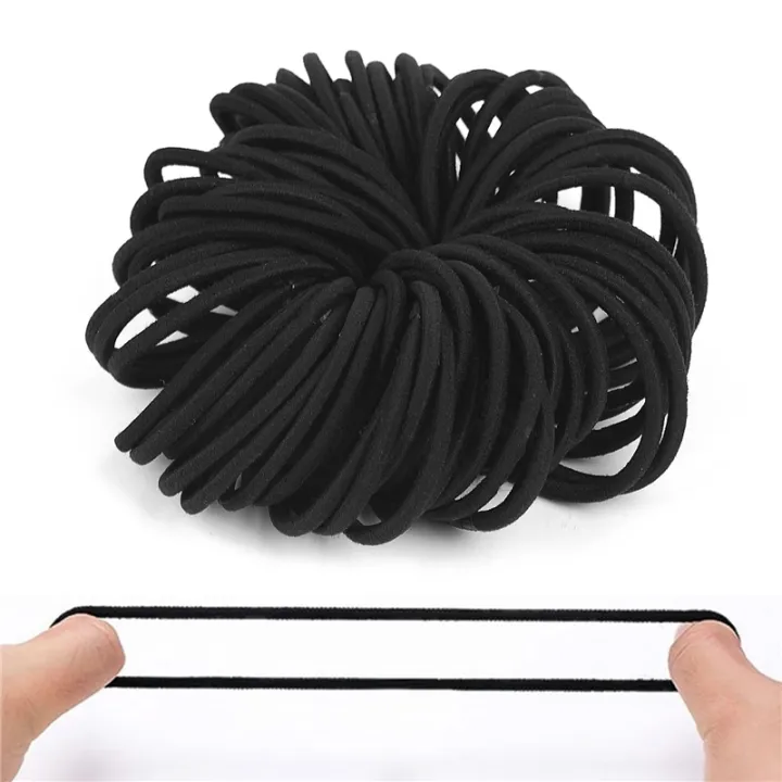 50pcs%20Black%20Hair%20Rubber%20Bands%20Women%20Girls%20Hair%20Tie%20Elastics%20Hairbands%20Ponytail%20Holders%20Hair%20Ties%20Seamless%20Elastic%20Hair%20Bands%20-%20Image%204