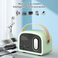 Mini Retro Bluetooth Portable Speaker With Radio , Outdoor Wireless Stereo, MP3 Player for iPhone Android Support TF Card USB. 