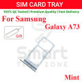 Samsung Galaxy A73 Sim Tray Micro SD Card Slot with Sim Ejector Pin Replacement Part.