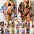 Womens Floral Chiffon Shawl Kimono Cardigan Top Beach Cover Up Blouse Vest Shirt.