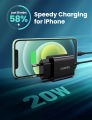 UGREEN CD137 (10191) Fast Charger EU (Black) - 20W Max - Fast Charger -Charger for iPhone, Android. 