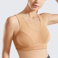 Womens Bounce Control Wireless Sports Bra High Impact Full Coverage Non Padded Underwear 36 38 40 42 44 C D DD E F G Solid Black.