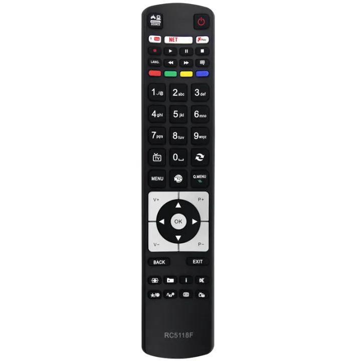 1 Piece Replace RC5118F Remote Control Replacement Parts Accessories for Hitachi RC5117 RC5118 42HYT42U 50HYT62UH Smart TV