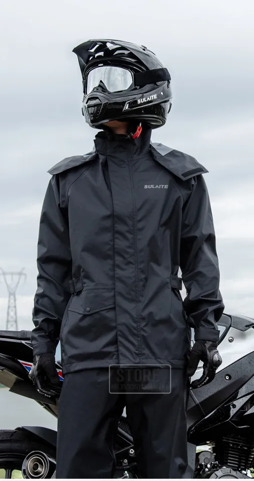 SULAITE Motorcycle Raincoat Men Split Capa De Chuva Motoqueiro
