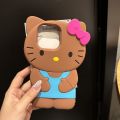 cute cartoon 3D HelloKitty Laser pattern case for IPhone15 Pro max 14 13 12 11XS max XR X 8 plus 7plus soft cover.