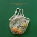 Reusable Shopping Bags Portable Net Bag Fruit Vegetable Storage Eco-friendly Cotton Foldable Mesh Bag Shopping Tote Net Bag. 