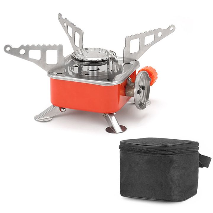Outdoor Electronic Ignition Stoves High-Power Portable Foldable Adjustable Firepower Furnace Gasstove Camping Hiking