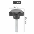 M8 x 40mm Screws Star head Wing screw Clamp knob handle black.