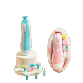 Trimmer Baby Care Set Electric Manicure Gift Set Electric Nail Cutter for Baby.