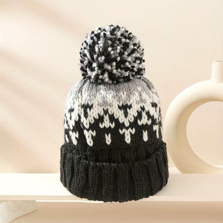 Cute%20Print%20Embroidery%20Beanies%20Hats%20for%20Women%20Men%20Winter%20Wool%20Warm%20Pompom%20Baggy%20Knit%20Hat%20-%20Image%202