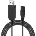 USB Shaver Charger Cable Power Cord 5V to 4.3V Replacement for Philips A00390 Shaver series 1000/series 500/RQ312/S100/S510/QP25.