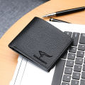 Whimsical Versatile -Choice and Remark -Men's Wallet money clip business men's students Leather Wallet for Men- Avant-garde. 