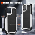 Anti-fall 2 in 1 Heavy Duty Armor Case For iPhone 11 Pro Max Phone Case Shockproof Soft Casing Hard Back Cover.