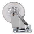 4 x Heavy Duty 75mm Swivel Castor Wheels Trolley Furniture Caster with Brakes - Load Capacity 100kg Per Wheel (Set of 2 x Swivel & 2 x Braked).