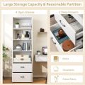 Nice Furniture 4 Shelf Bookcase with 2 Drawers, Tall Bookshelves and Bookcases, Vertical Bookshelf Tower, Wood Storage Shelves, Modern Book Shelf for Bedroom, Living Room, Home Office 72/18. 