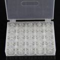 25pcs Plastic Empty Bobbins Case For Machine.