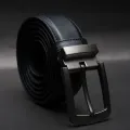 Zays Full-Grain Leather Belt For Men – Anti-Crack, Hand-Stitched, Cut-to-Fit with Luxury Box. 