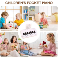 Mini Pocket Piano 15 Keys Simulation Electronic Piano Toy Teaching Musical Instrument White. 