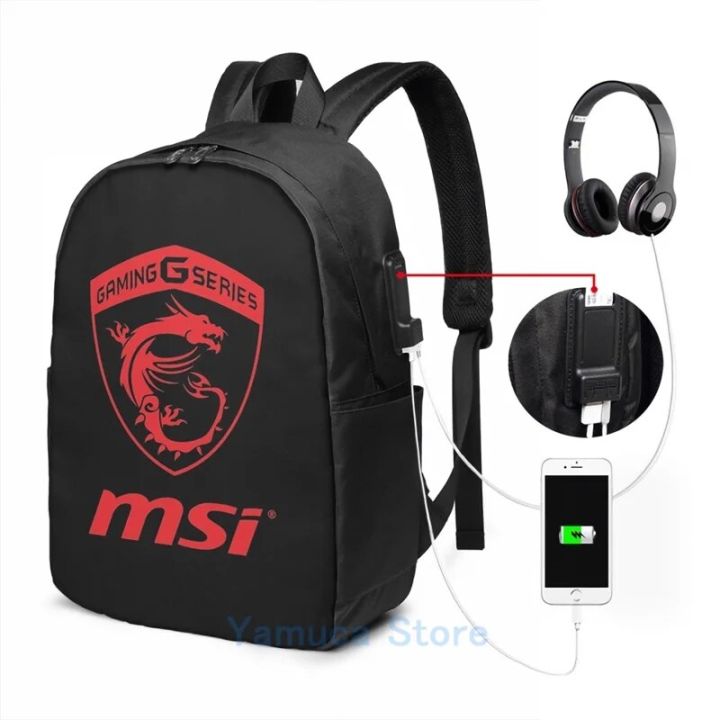 Funny%20Graphic%20print%20MSI%20Gaming%20Series%20Transparent%20Logo%20red%20USB%20Charge%20Backpack%20men%20School%20bags%20Women%20bag%20Travel%20laptop%20bag%20-%20Image%202