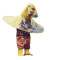 Cute Yellow Duck Cartoon Children Raincoat Jacket Waterproof Outfit Rain Cover Baby Kids Poncho Cloak.