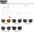 Polarized Lenses Round Sunglasses Scratch Resistant Lightweight Unisex Frames Metal Eyewear Fashion Forward Retro Shades for Outdoor Activities All Genders Sun Protection Driving Eyewear. 