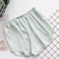 Women's Solid Color Pajama Shorts Fashion Safety Shorts Summer Cool Comfortable Sleeping Shorts Simple Home Clothing. 
