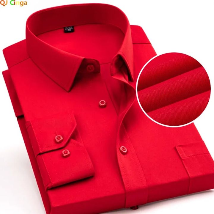 bright crimson color shirt