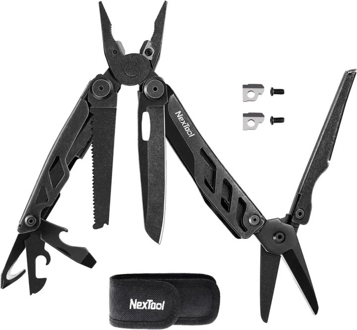 Multitool Xiaomi NexTool Flagship Pro (NE20240) with knife and saw blade lock, Dark