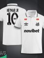 Neymar JR 10 Collar Polo Football Jersey For Men - Half Sleeve Collar Polo Neymar 10 t shirt - Santus Jersey. 
