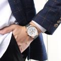 Nibosi 2309 Stainless Steel Strap Waterproof Top Brand Fashion Quartz Wrist Watches For Men.