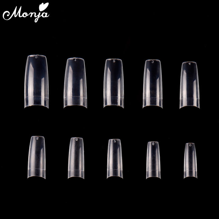 Monja%20100Pcs/set%20Transparent%20Natural%20French%20Nail%20Art%20Half%20Cover%20False%20Nails%20Ballet%20Acrylic%20UV%20Extension%20Nail%20Tips%20Manicure%20Tool%20-%20Image%205