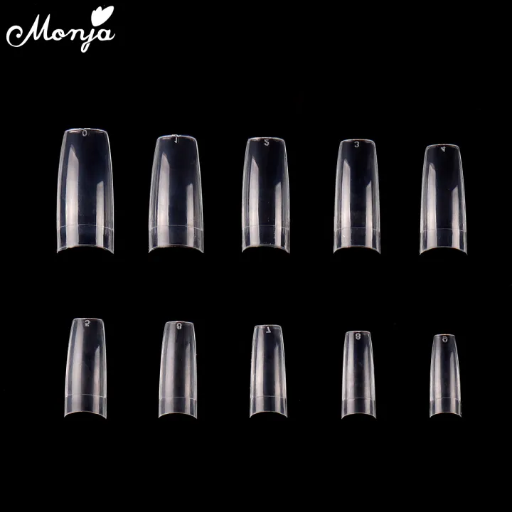 Monja%20100Pcs/set%20Transparent%20Natural%20French%20Nail%20Art%20Half%20Cover%20False%20Nails%20Ballet%20Acrylic%20UV%20Extension%20Nail%20Tips%20Manicure%20Tool%20-%20Image%205