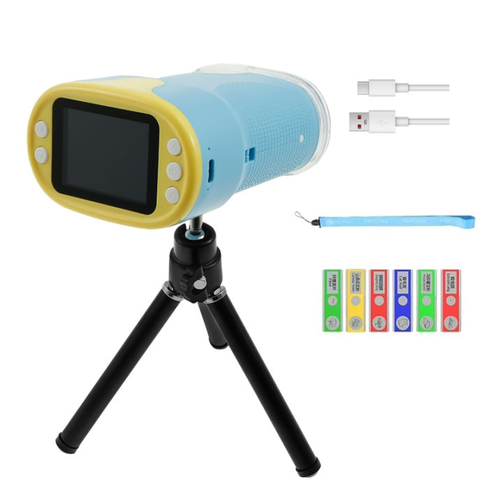 1000X Microscope for Kids, Mini Pocket Handheld Kid Microscope with 2 ...