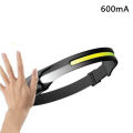 Induction Headlamp Rechargeable Head Flashlight Sensor Head Lamp Super Powerful Led Headlamp. 