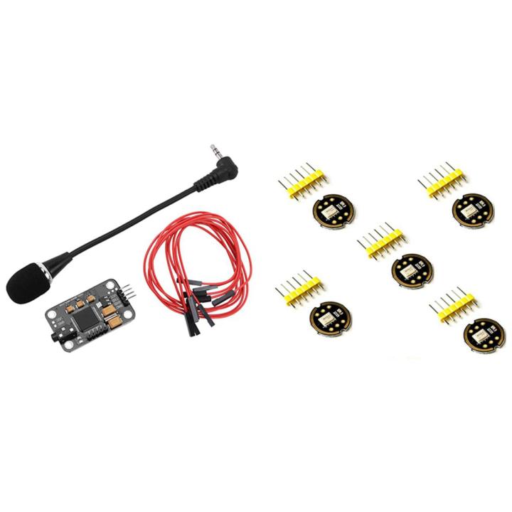 BRADOO- Voice Recognition Module with 5Pcs INMP441 Omnidirectional Microphone Module