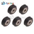 【YIYANGMAOYI111】Openbuilds Dual V Wheel Plastic Passive wheel POM 3D Printer with Bearing Idler Pulley Gear Perlin.