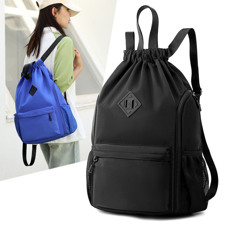 Amazon's new drawstring bag is available in multiple colors, and it can be carried on both shoulders and in your hand, with large capacity drawstring pockets, backpacks, basketball bags