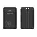 Awei P168K 22.5W Fast Charging Power Bank with LCD Display and 10000mAh Capacity – Color family: Black & White. 